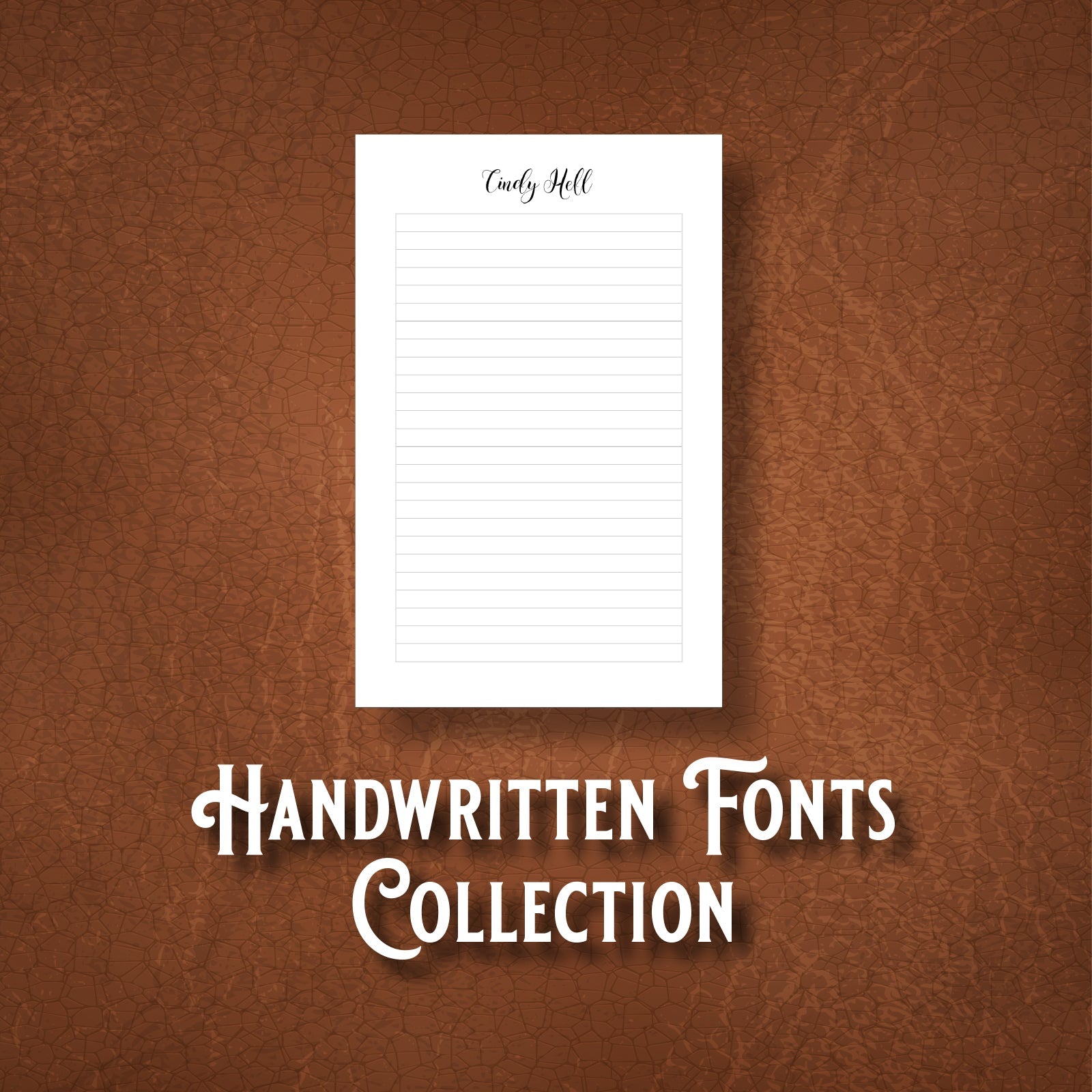 Handwritten Fonts Notepad Designs