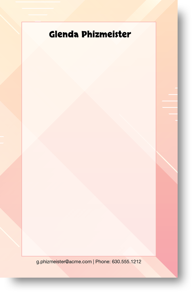 Abstract Design Note Pad 100C4