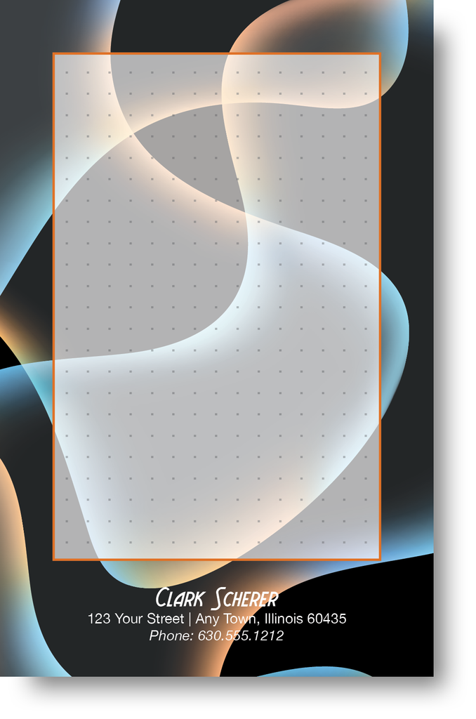 Abstract Design Note Pad 100C8