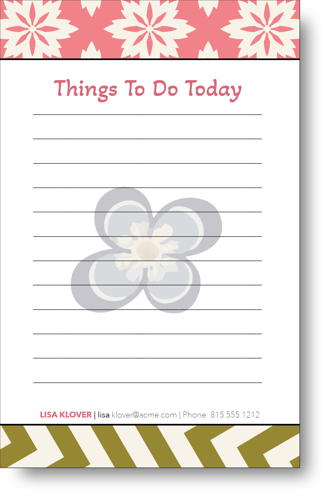 Things To Do Notepad 1300C16