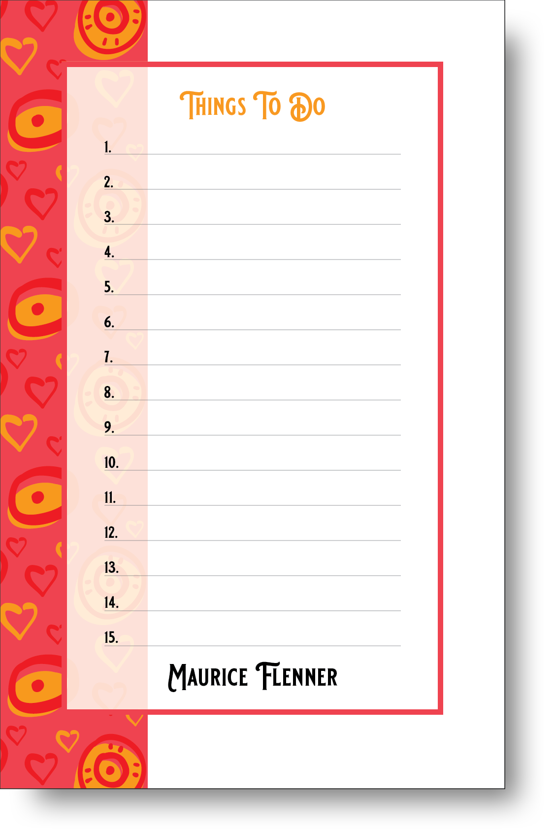 Things To Do Notepad 1300C21