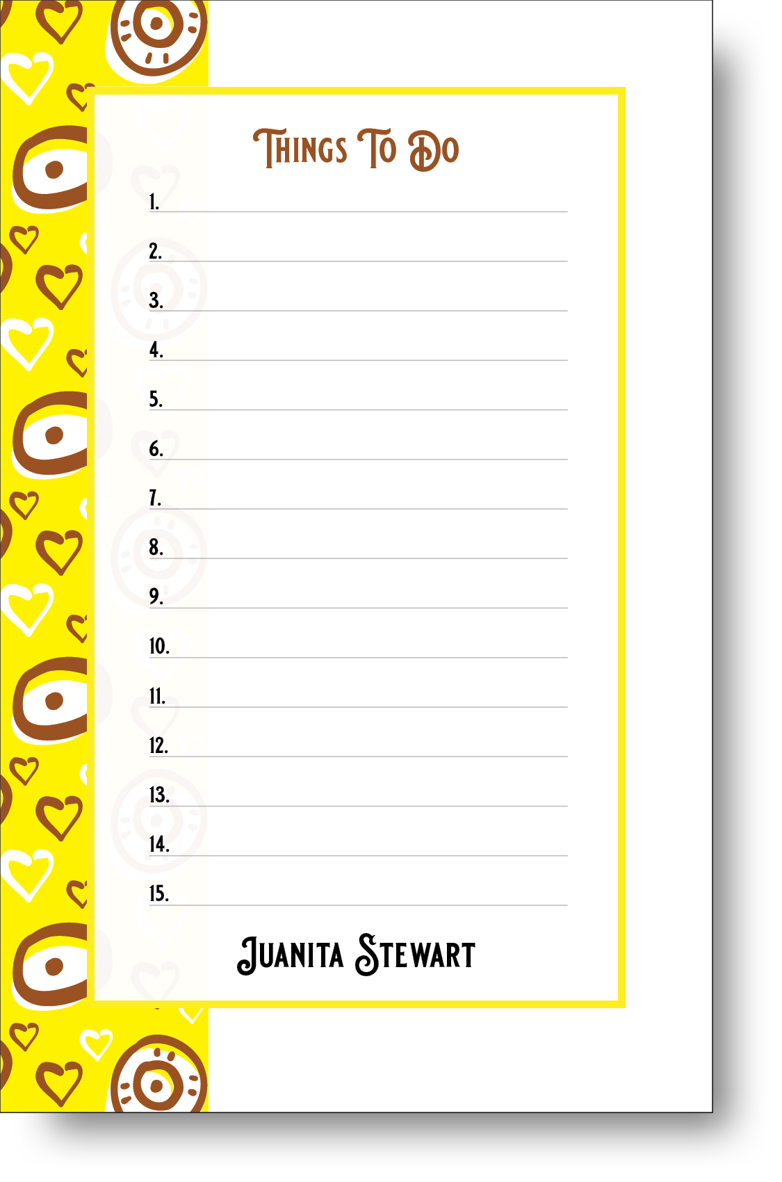 Things To Do Notepad 1300C22