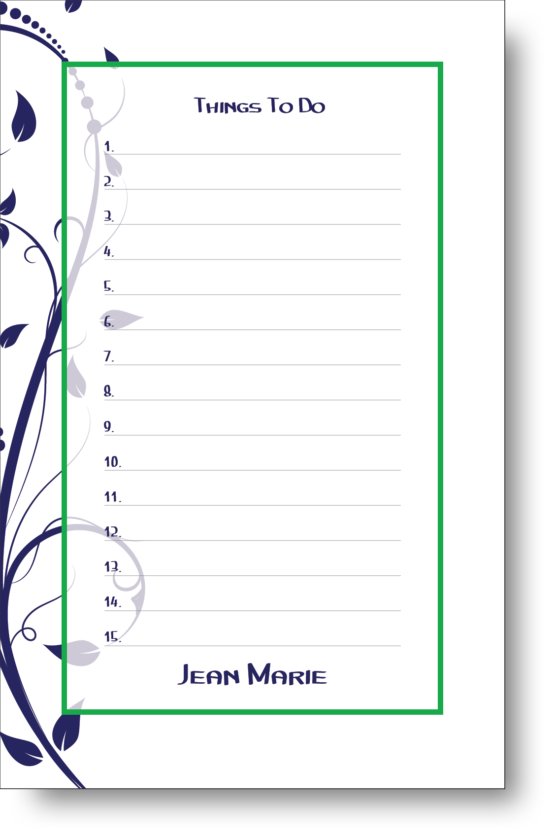 Things To Do Notepad 1300C30