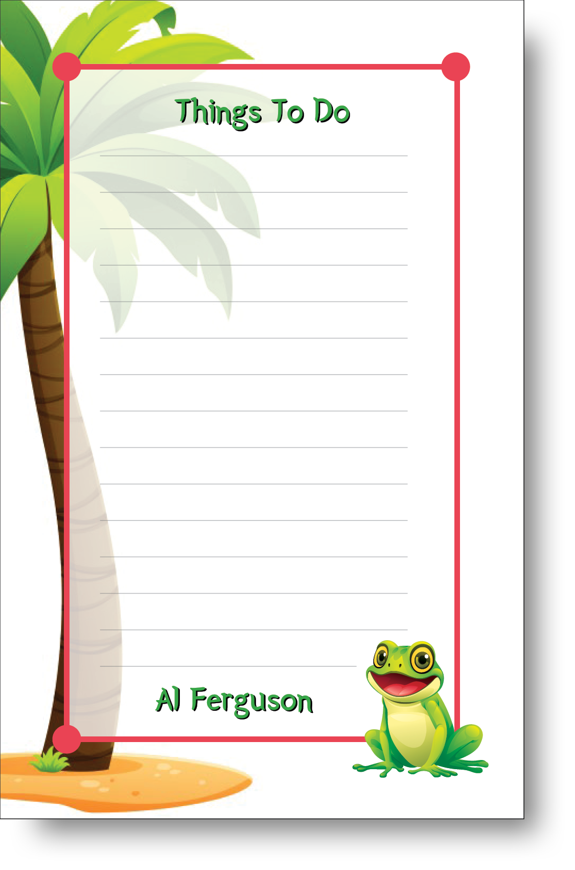 Things To Do Notepad 1300C34