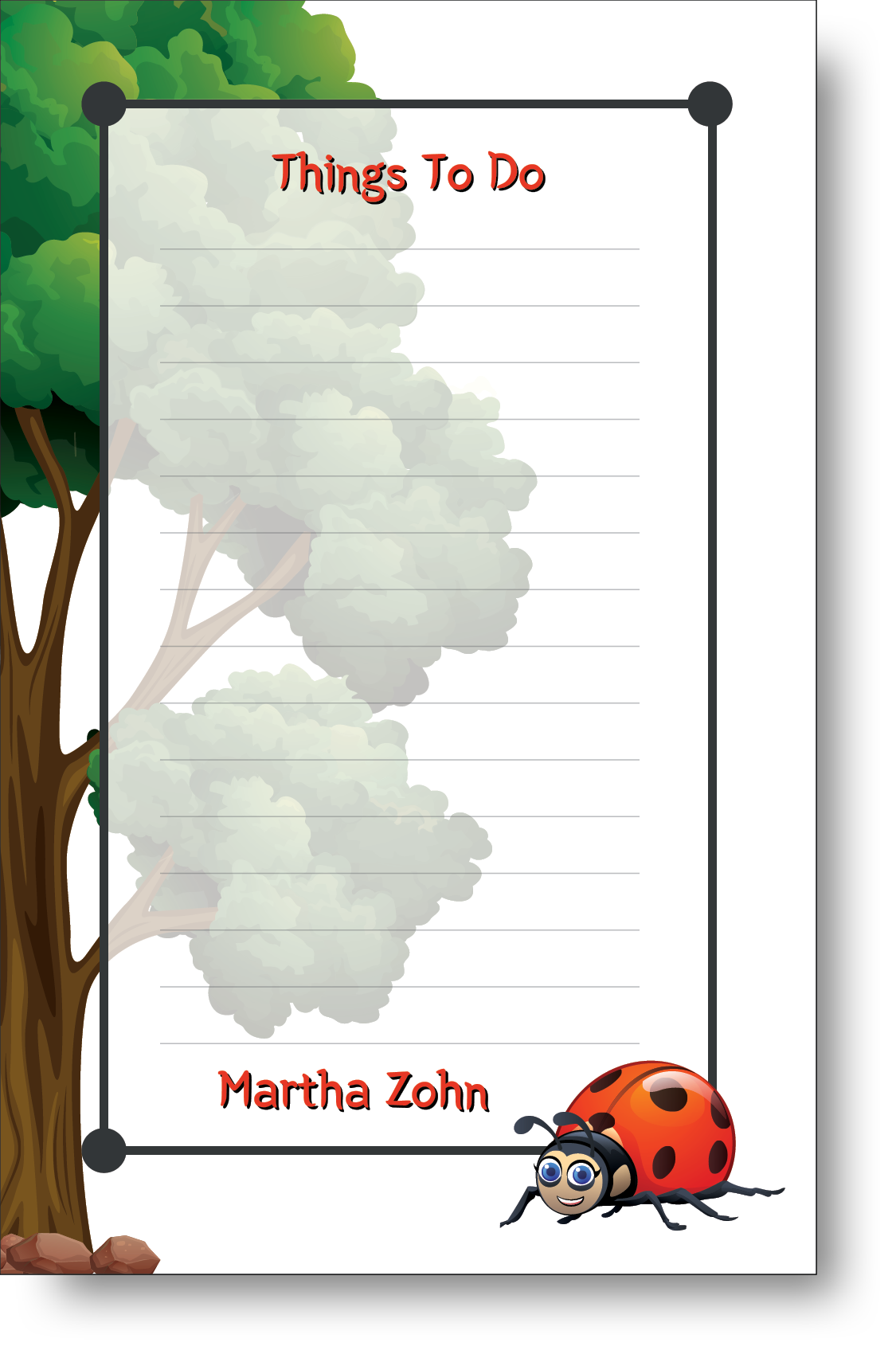 Things To Do Notepad 1300C35