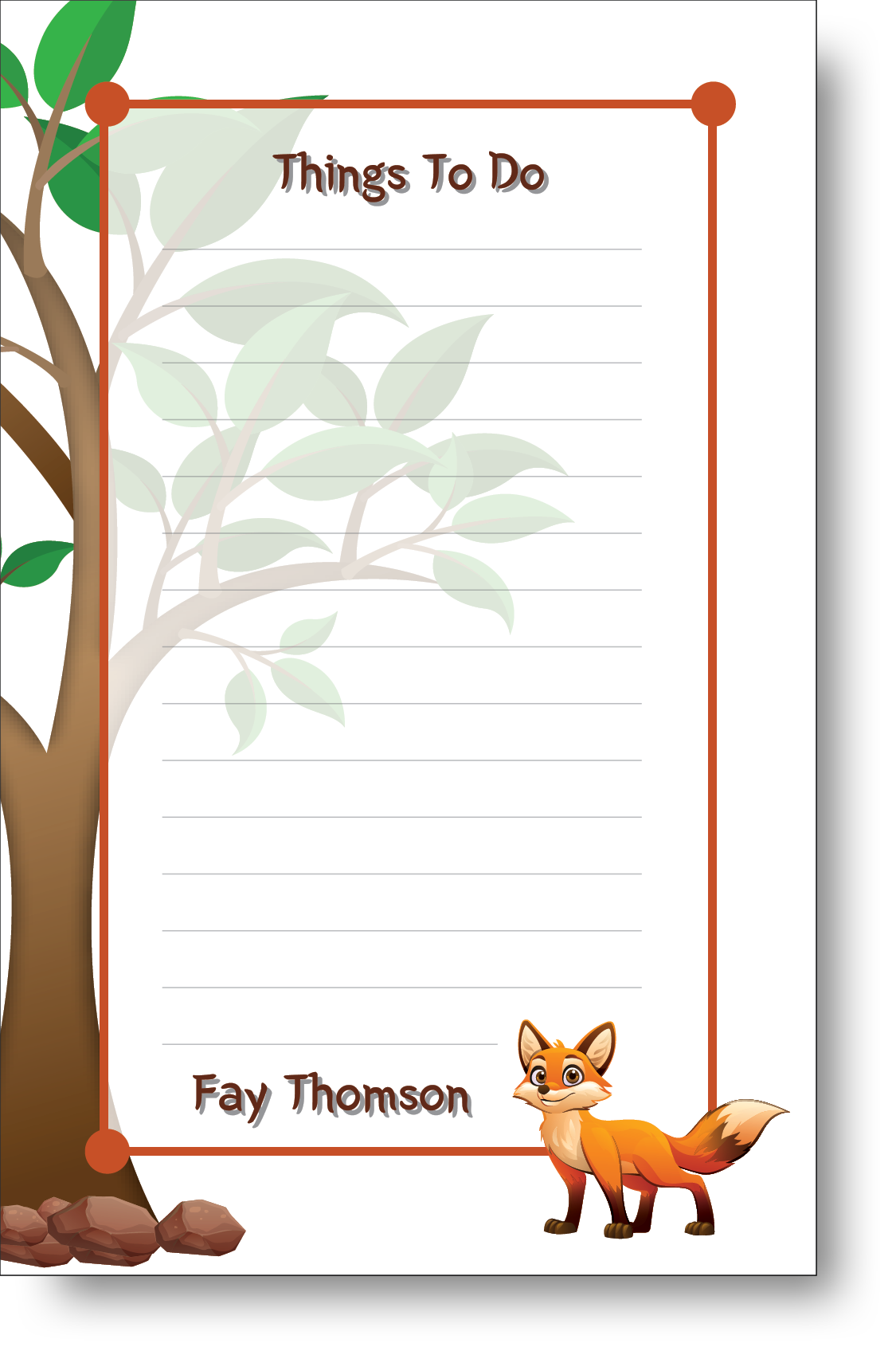 Things To Do Notepad 1300C39