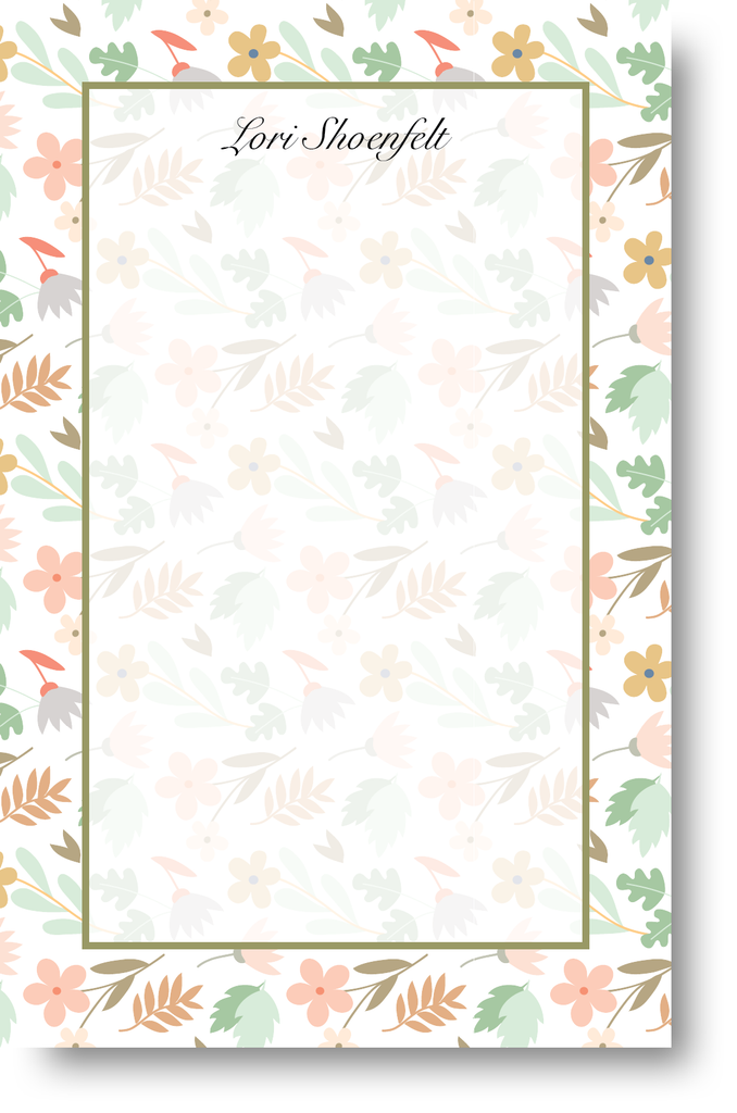 Floral Patterns Design Note Pad 200C4
