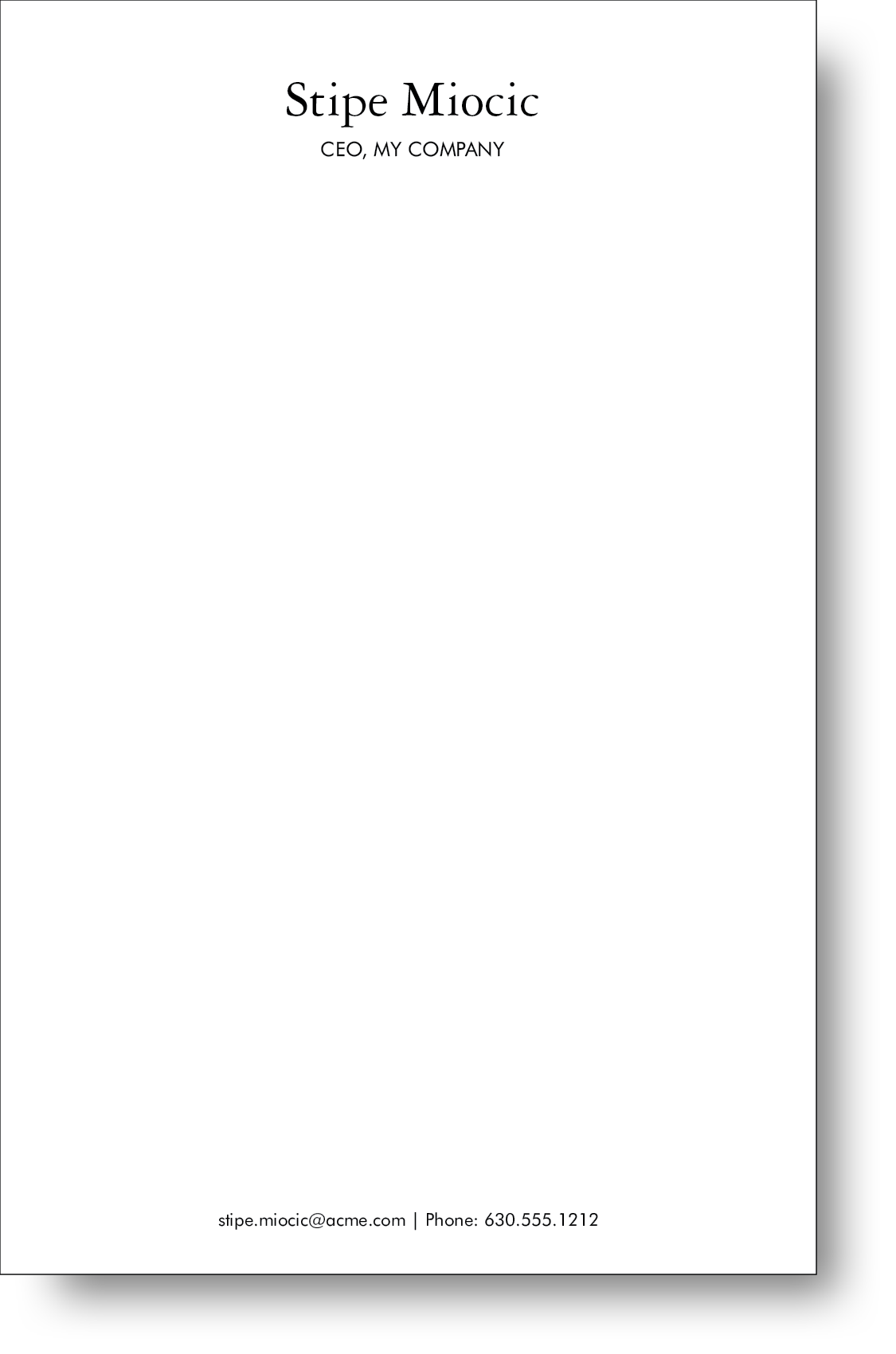 Black and white notepad with an open background.