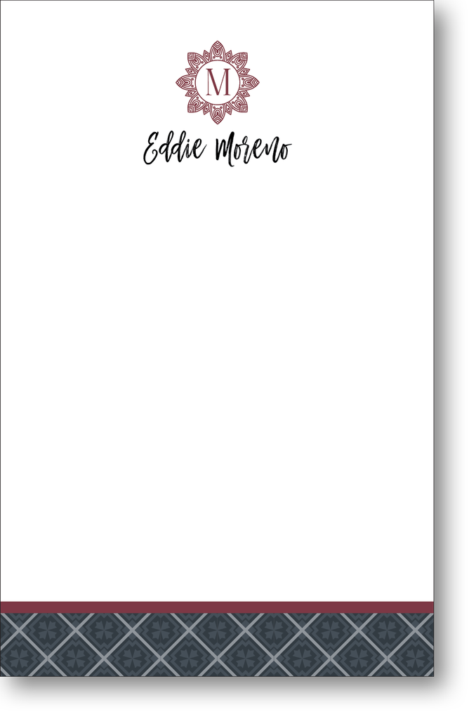 Monogram Design Note Pad 300C6