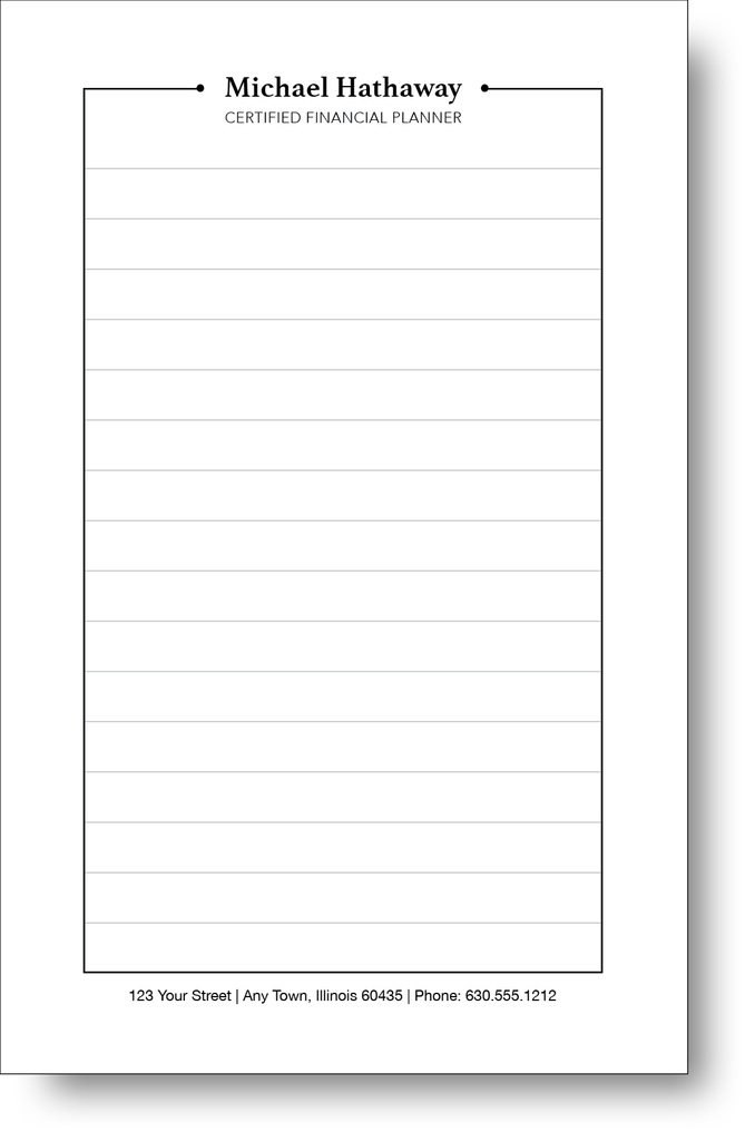 Budget Note Pad 3400C
