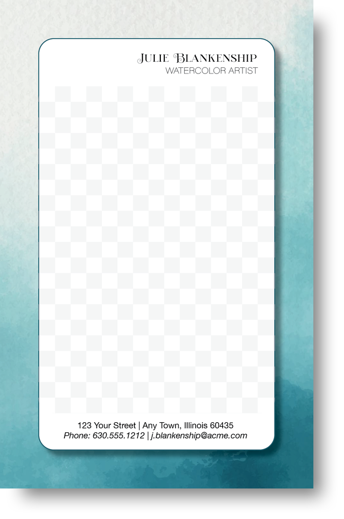 Watercolor Design Note Pad 400C2