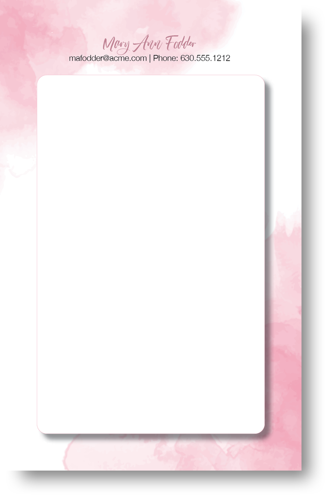 Watercolor Design Note Pad 400C4