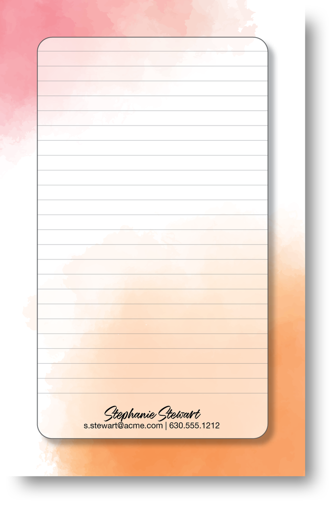 Watercolor Design Note Pad 400C5
