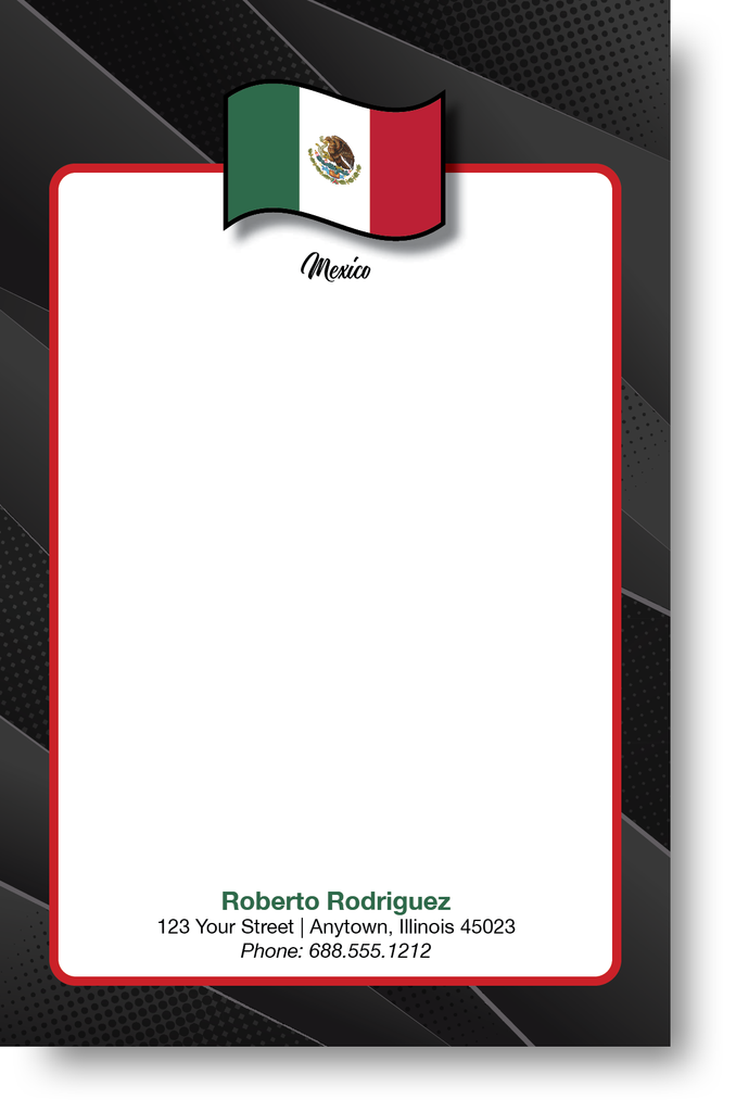 National Flags Design Note Pad 500C3 (Mexico)