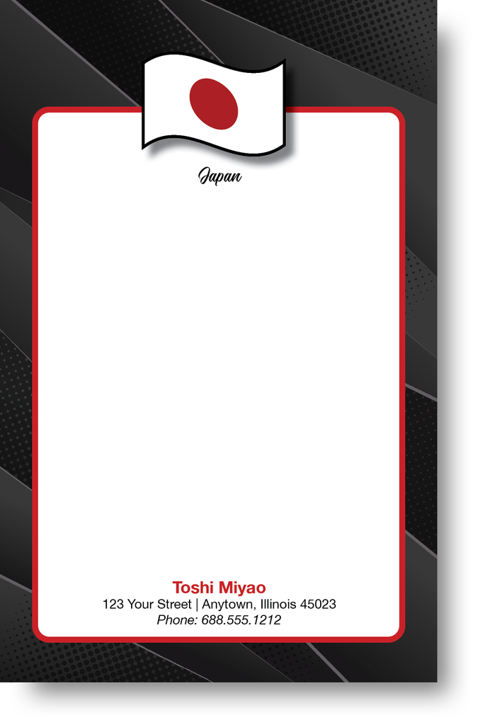 National Flags Design Note Pad 500C4 (Japan)